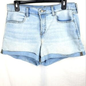 Old Navy Light Blue Cuffed Jean Shorts Sz 10